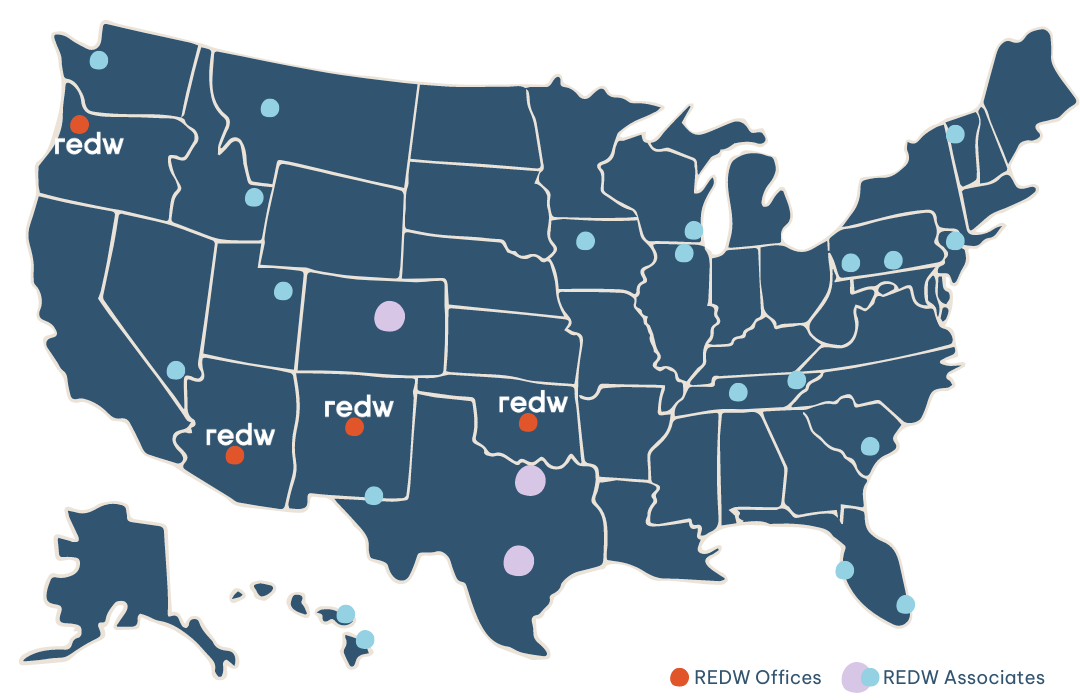 REDW Office Locations Map